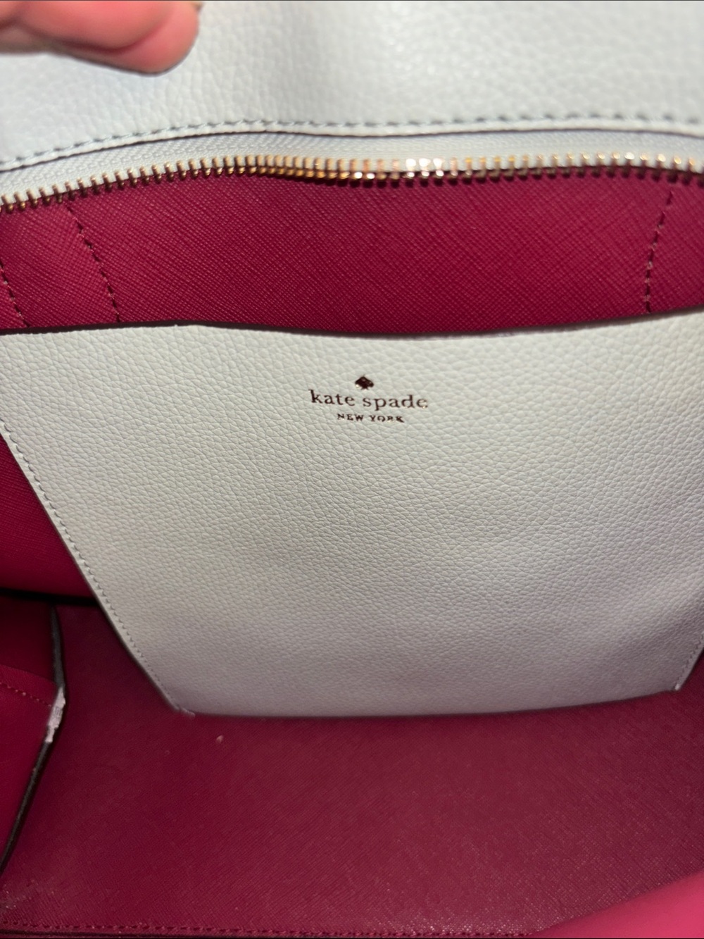 Kate Spade light mint Leather Tote with Matching Wallet - Picture 8 of 10